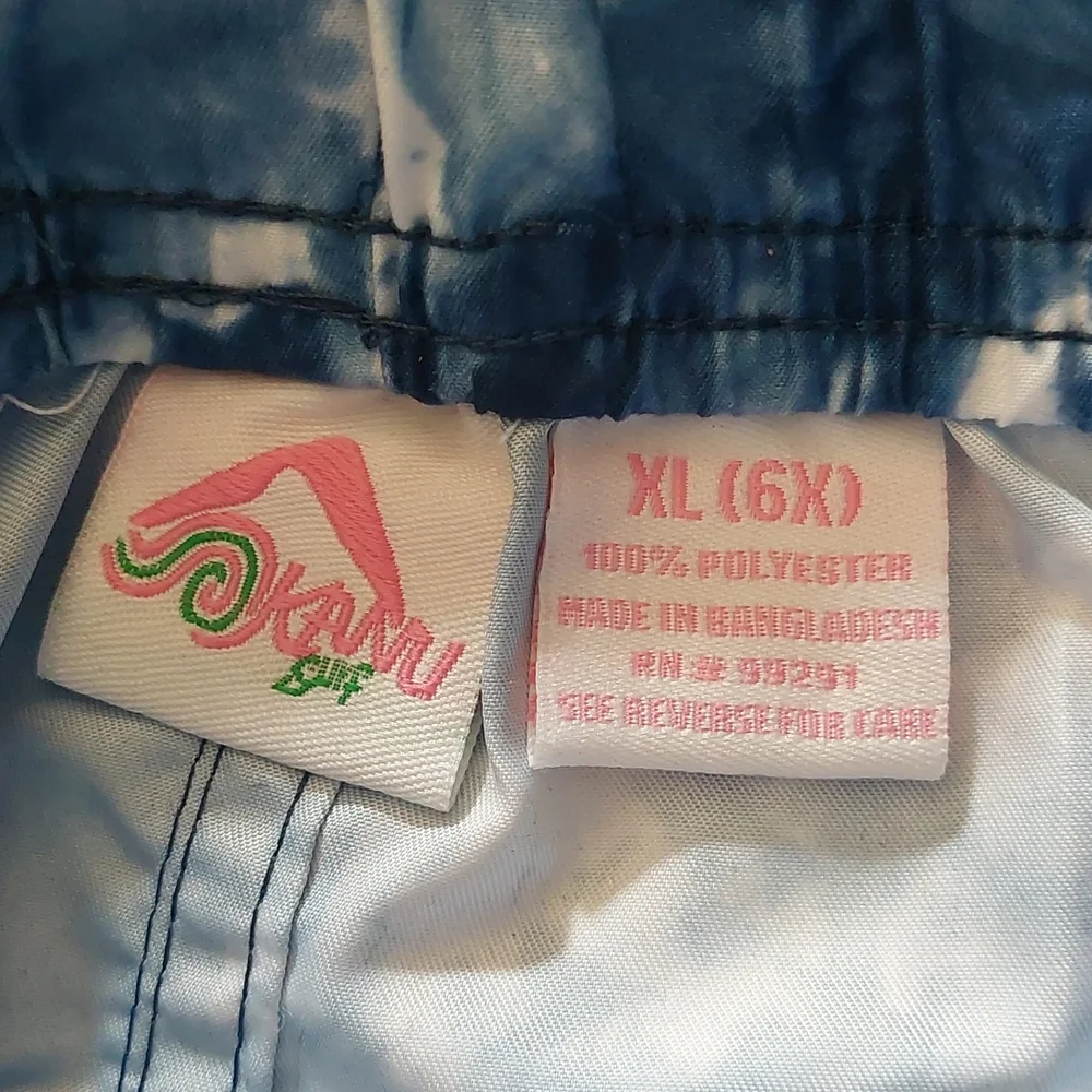 Kanu Surf Girls seafoam upf 50 +Quick Dry beach board shorts color Denim size XL